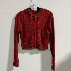 Lucky Brand Red Floral Hoodie